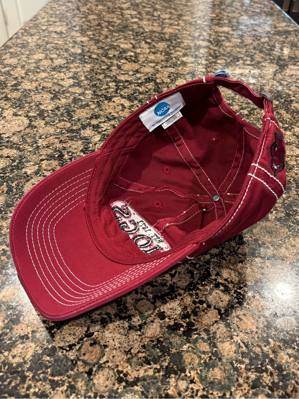 Arkansas Razorbacks Baseball Cap - Picture 4 of 4